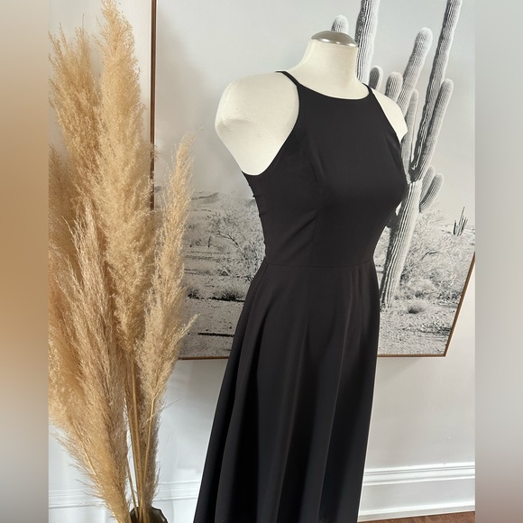 Custom made midi dress in black. Size S/M. Katrina Tuttle for sweet pea - Picture 7 of 9